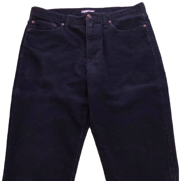 Lands End Square Rigger Corduroy Pant Mens Sz 34x32 Navy Relaxed 5 Pocket Casual - Picture 2 of 10